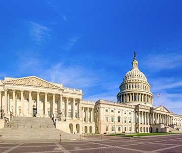 east side of the US capitol building